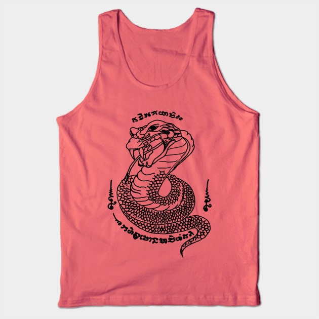 Muay Thai Tattoo Snake Tank Top by KewaleeTee